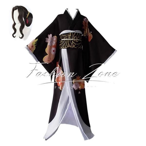 鬼滅の刃 風 鬼舞辻 無惨 コスプレ 衣装 着物 ウィッグ 道具 cosplay 仮装 変装 アニメ ゲーム コスチューム パーティーグッズ