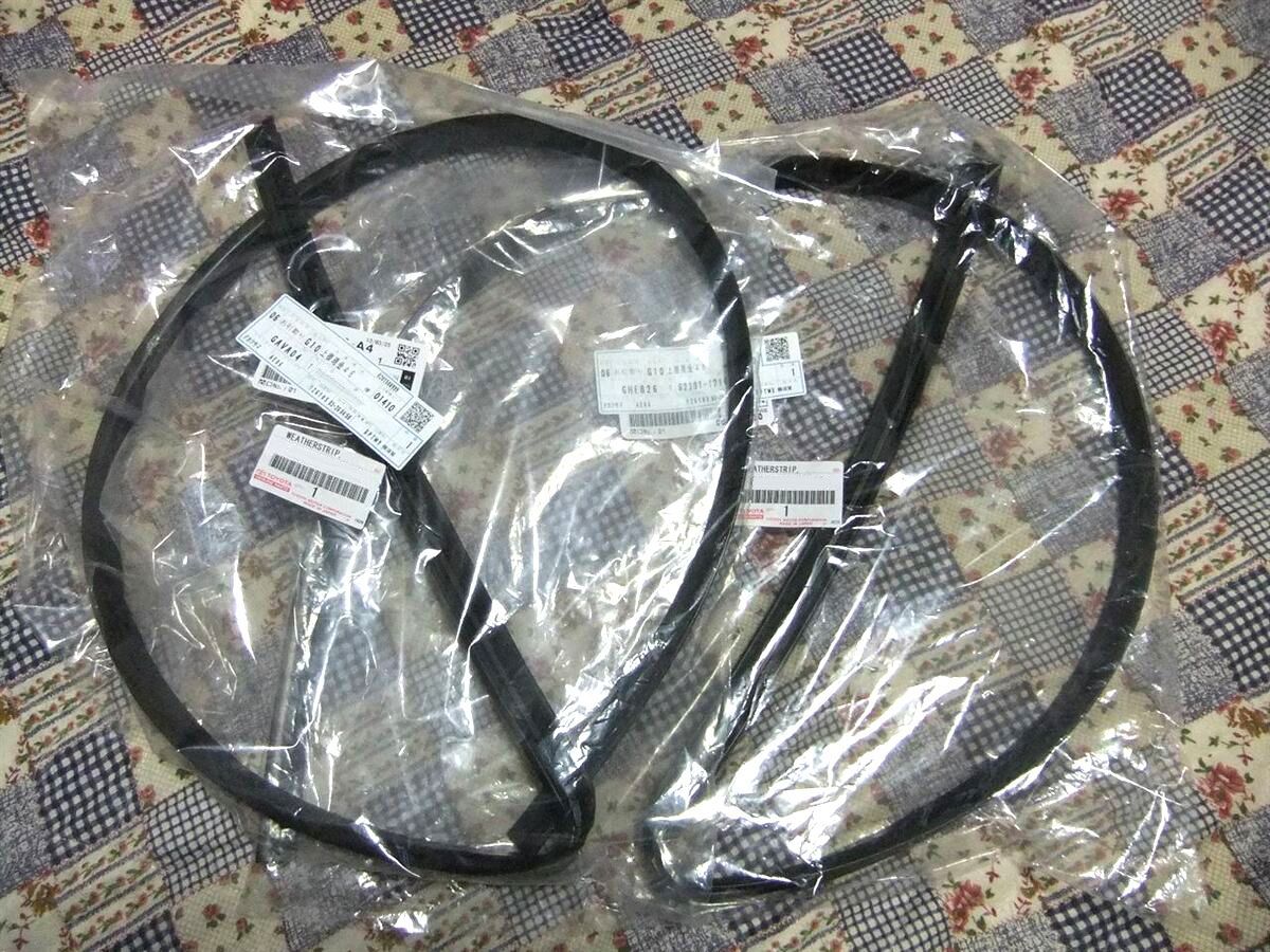 トヨタ純正 AE86 カローラ レビン トレノ ルーフサイド ルーフ ドア ウェザーストリップ ゴム モール JDM Levin Trueno Weather Strip