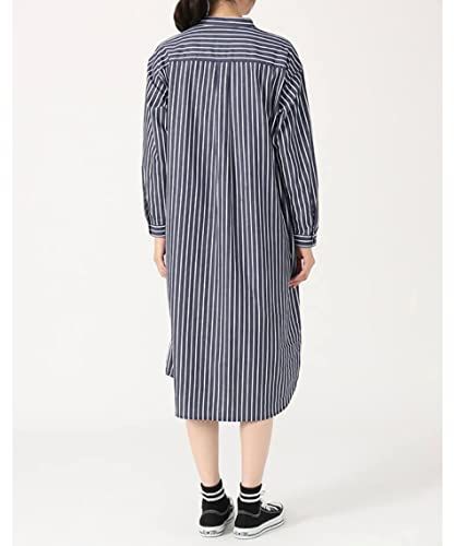  チャムス ワンピース Hurricane Long One-Piece レディース Navy Stripe WM その他 フェイスケア