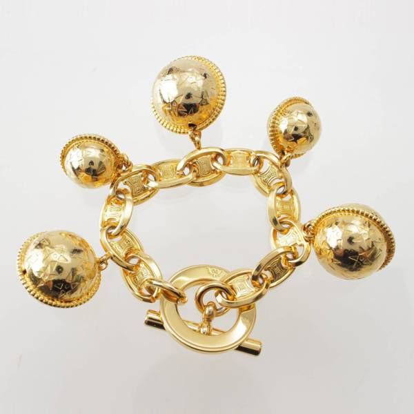 希少　セリーヌ マカダム スターボール ブレスレット　ヴィンテージ セリーヌ マカダム ヴィンテージ スターボール リンク ブレスレット GP