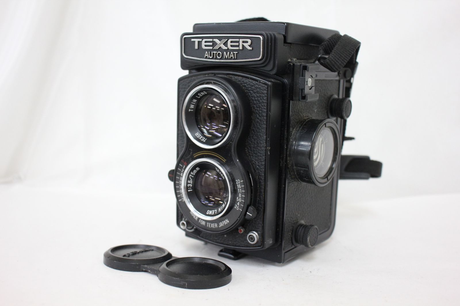 訳あり品 TEXER AUTO MAT TWIN 75mm F3.5 二眼カメラ e2335