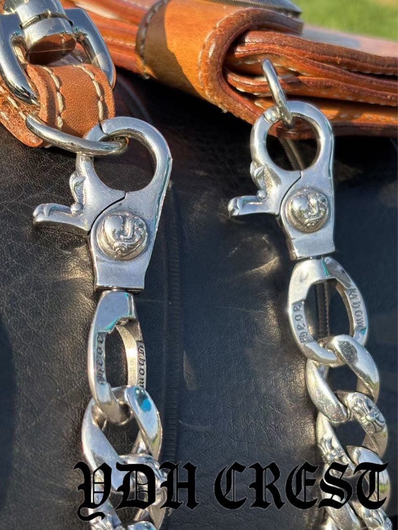 バイカーシルバープレーンチェーン