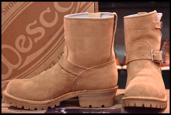 7E? 良品】WESCO ウエスコ カスタムボス スエード エンジニア 