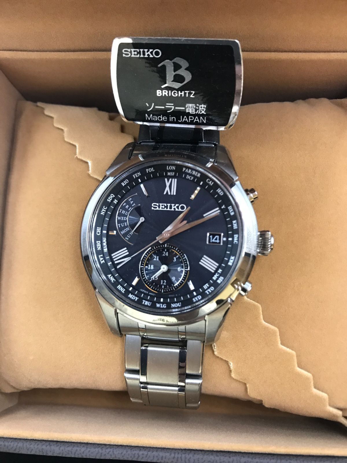セイコー SEIKO SAGA309 ブライツ ソーラー電波 メンズ 腕時計 新品未使用】セイコー・ブライツ ソーラー電波時計 SAGA309 - メルカリ