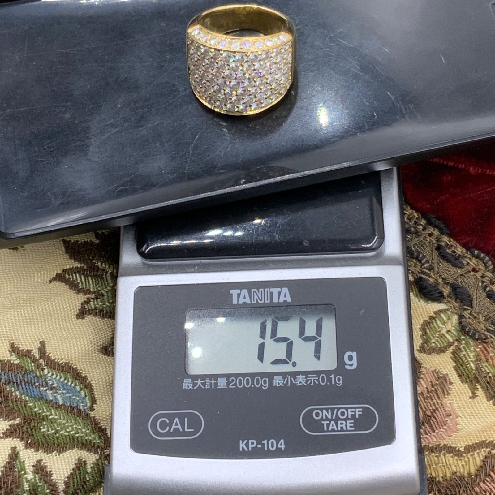 K18 パヴェダイヤ リング 4ct 15.4g 約13号 4ctUP - メルカリ
