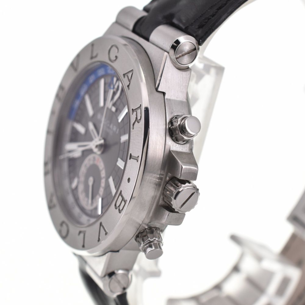 値下 ブルガリ BVLGARI DG40SGMT ディアゴノ GMT デイト 自動