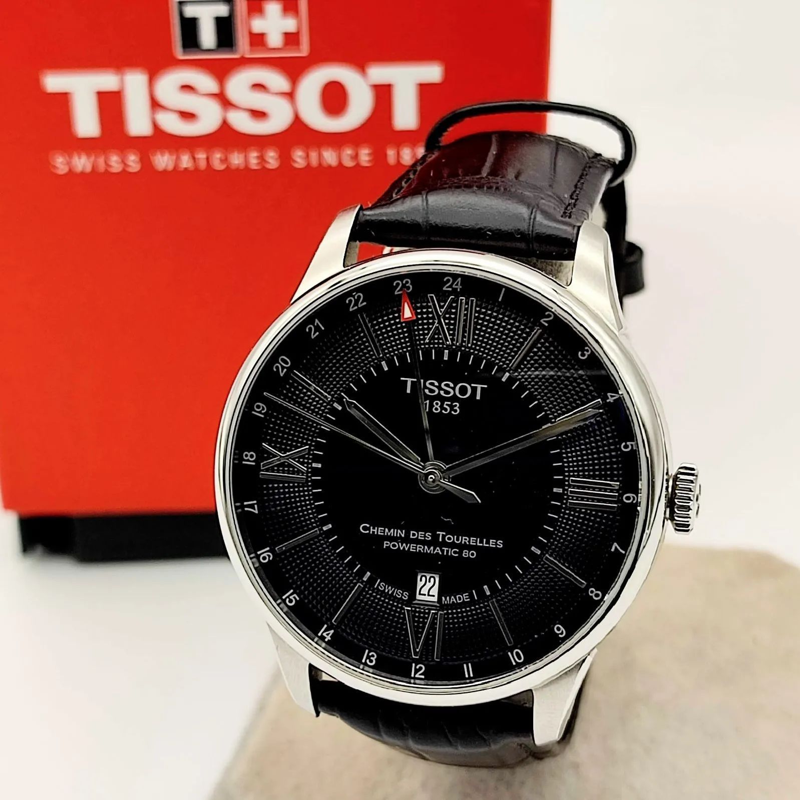 TISSOT ティソ T099429 黒文字盤 自動巻き シュマン ド トゥレル パワーマティック80
