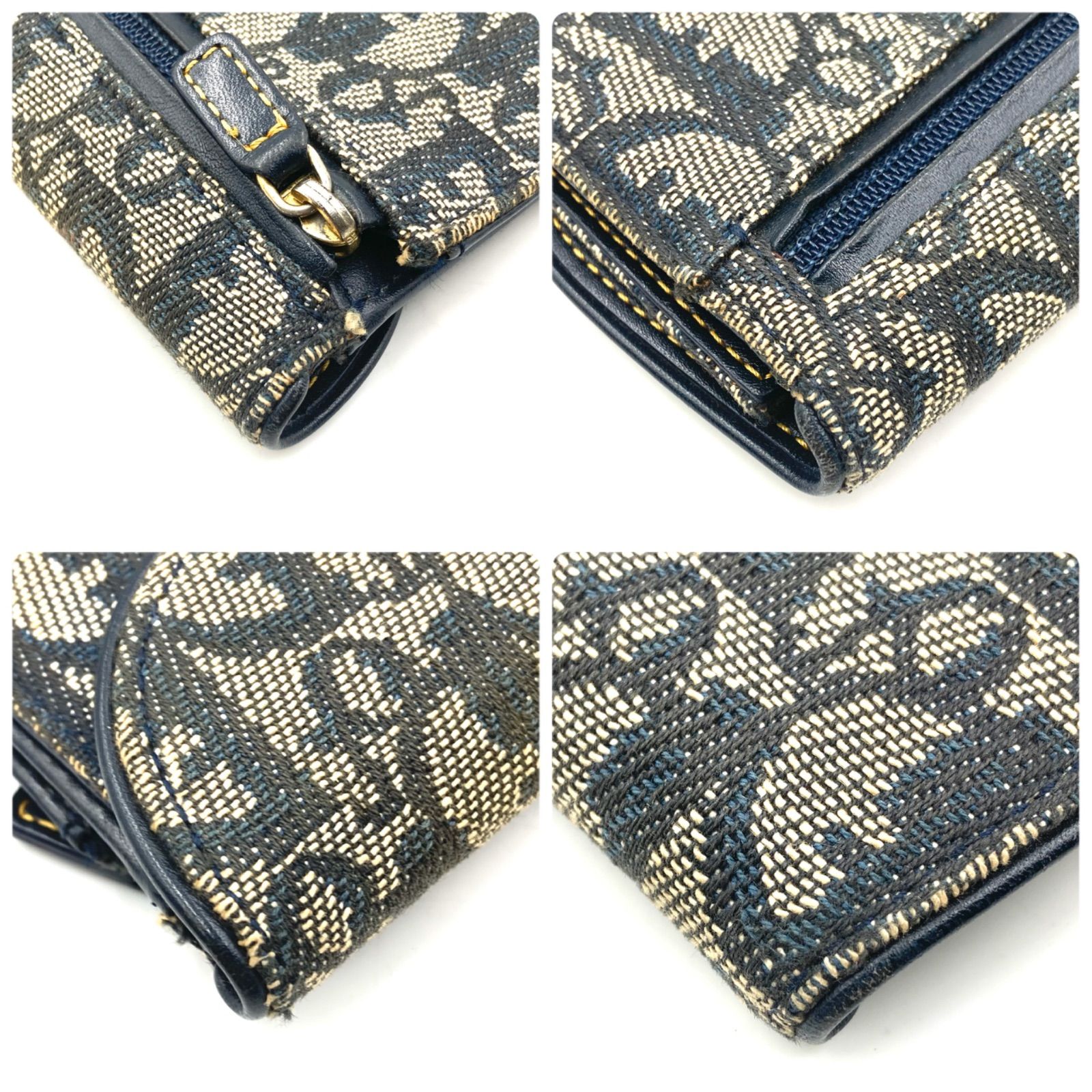 Christian Dior クリスチャンディオール サドル 長財布 トロッター