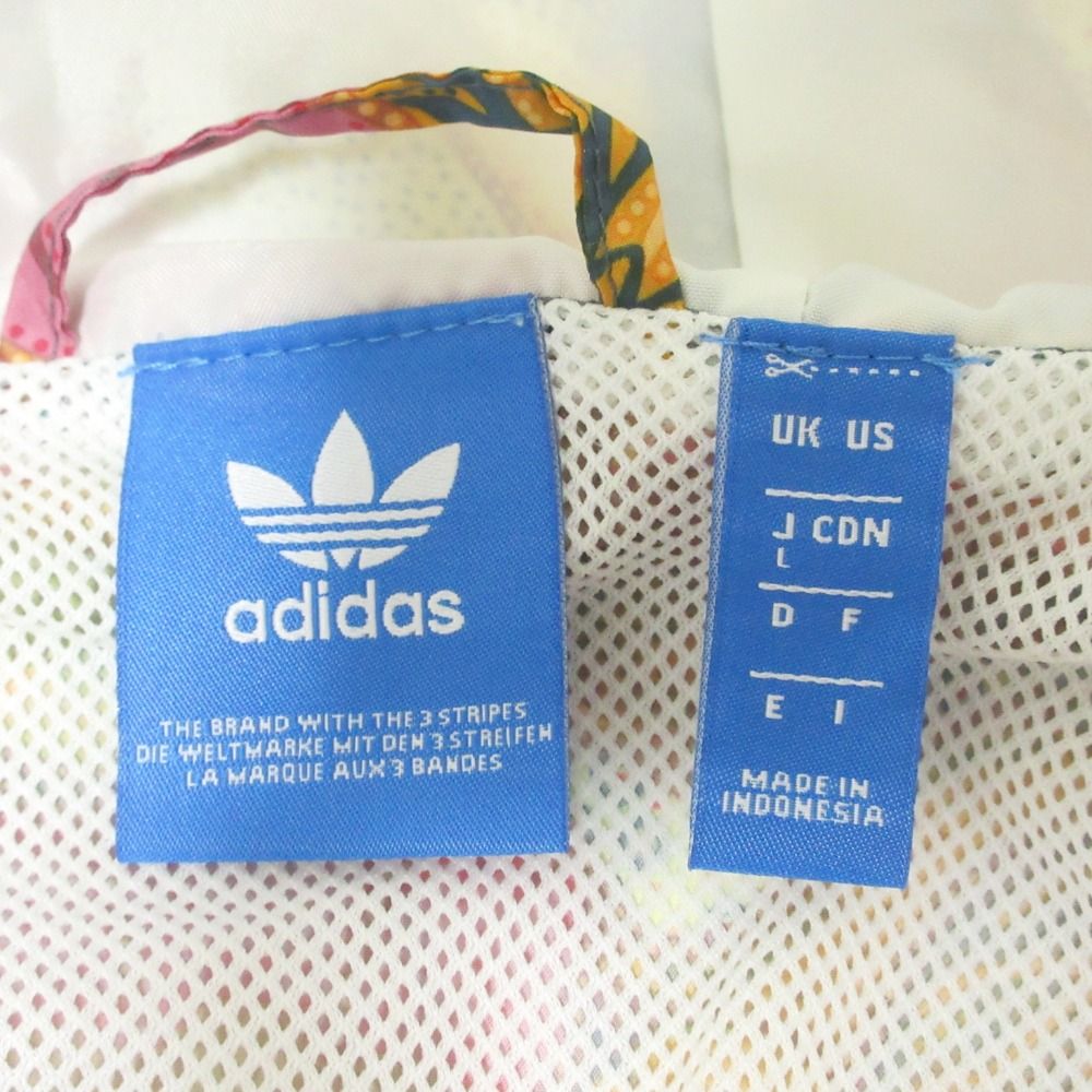 美品 adidas Originals アディダスオリジナルス The Farm Company Fugiprabali Windbreaker パーカー ジャケット BJ9037 L オレンジ系 レディース 古着 中古 美品 adidas Originals アディダスオリジナルス The Farm