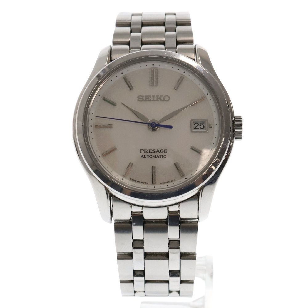 SEIKO (セイコー) プレザージュ デイト シルバー文字盤 裏スケ 
