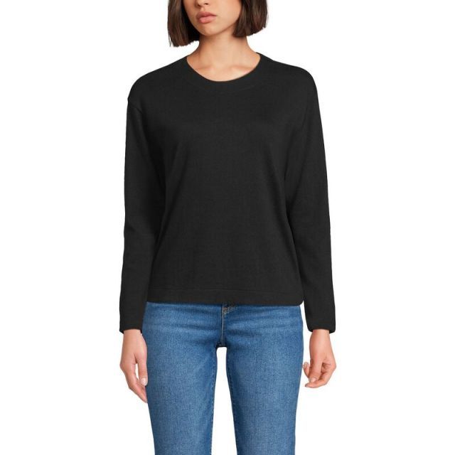 送料無料】 ランズエンド レディース Tシャツ トップス Women's