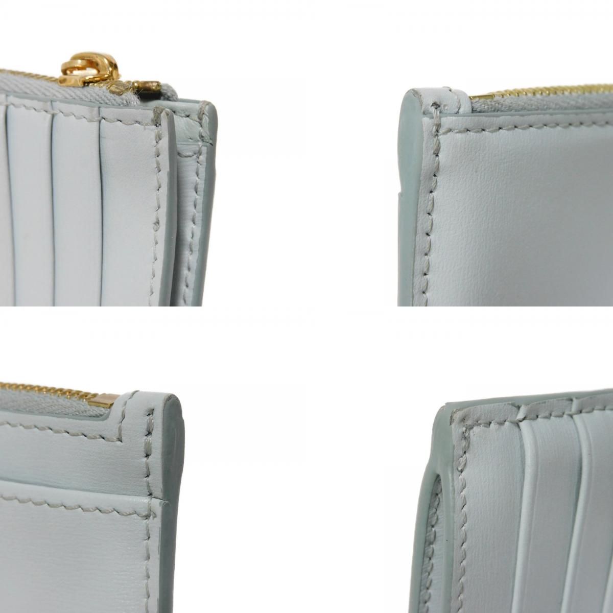 CELINE セリーヌ ジップ カードホルダー エンボス シャイニー カーフ