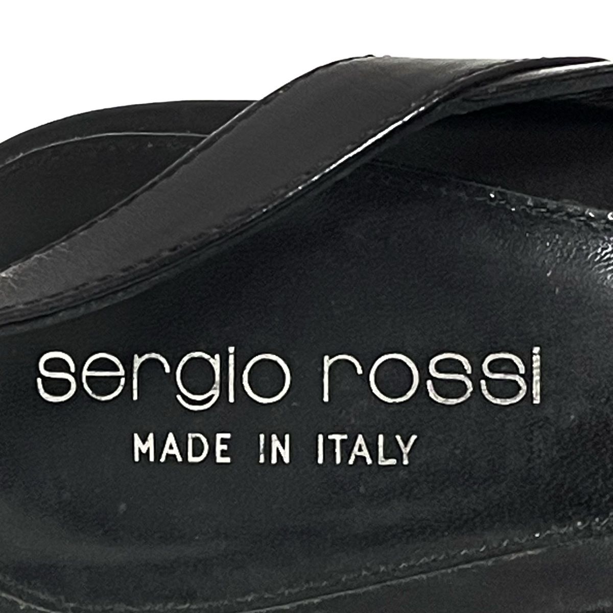 sergio rossi(セルジオロッシ) サンダル 36 1/2 レディース - 黒 ...
