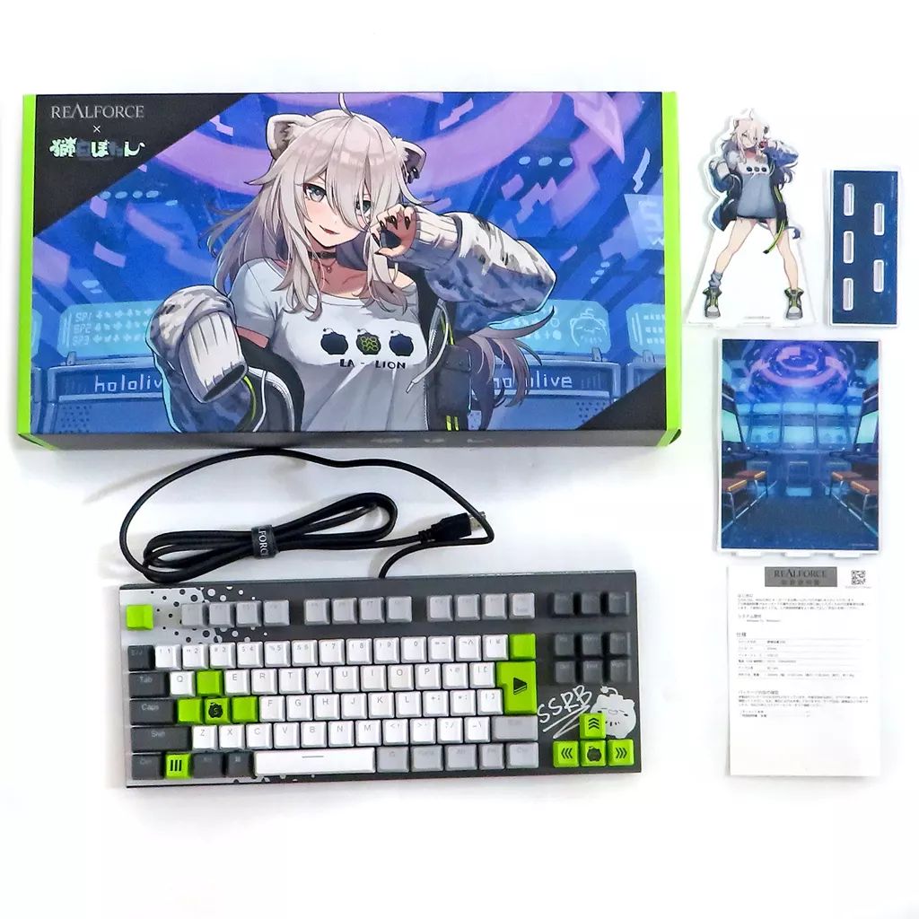 家電サプライ 獅白ぼたん モデル GX1 Keyboard X1UCS1 日本語配列 バーチャルYouTuber ホロライブ×REALFORCE