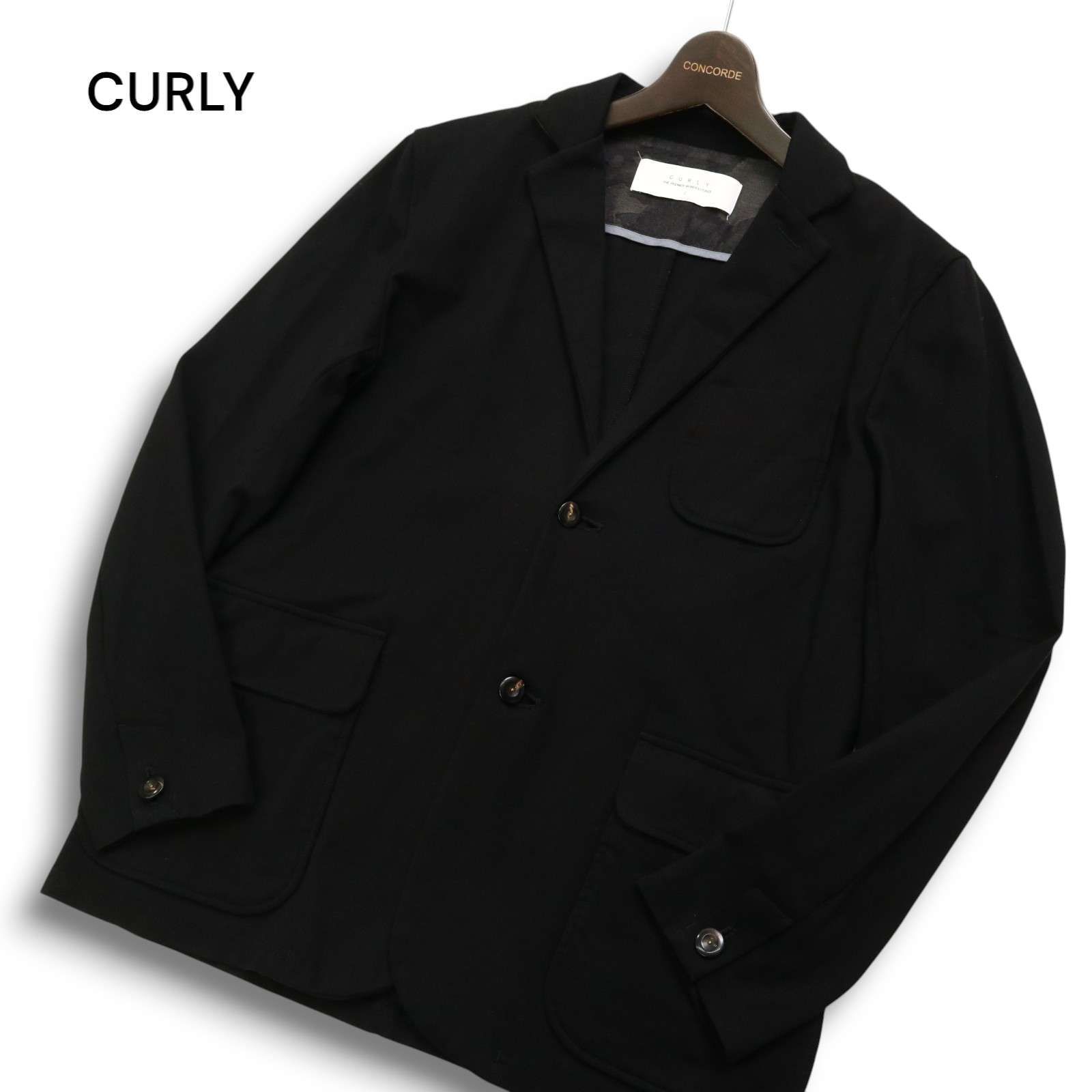 CURLY カーリー 通年☆ シングル アンコン テーラード ジャケット Sz.2 