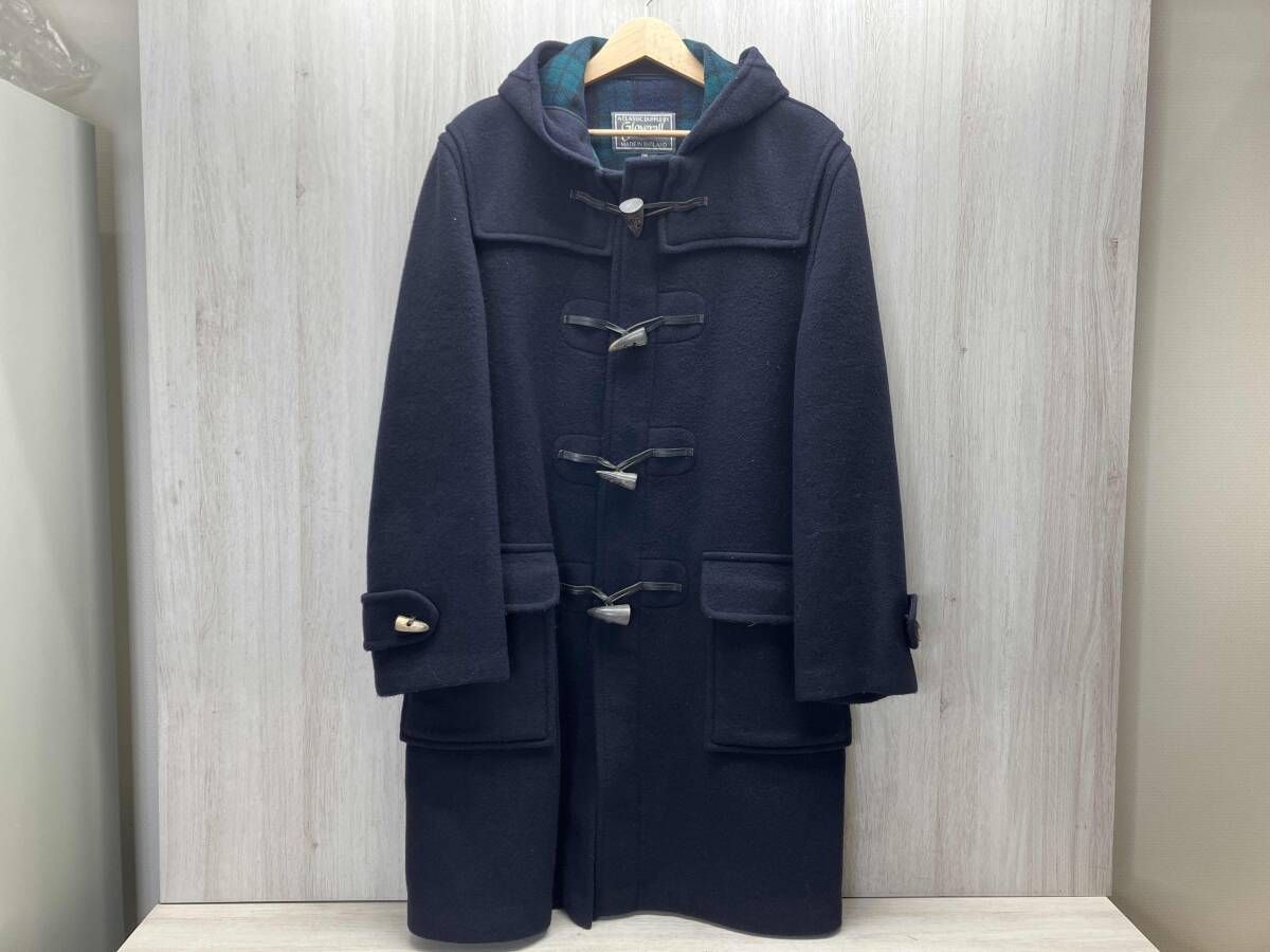 GLOVER ALL/グローバーオール　ダッフルコート　ウール×ポリアミド　イングランド製　裏地ブラックウォッチ　トグルボタン　40