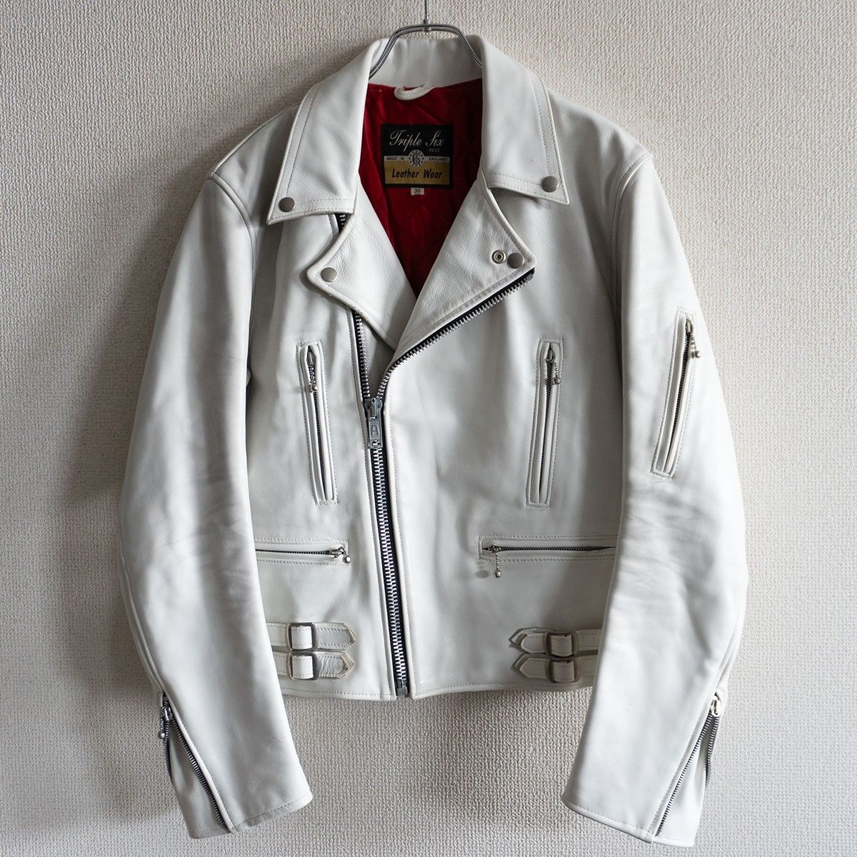 雰囲気抜群】666 triple six【UK サイドベルト ダブルライダース  