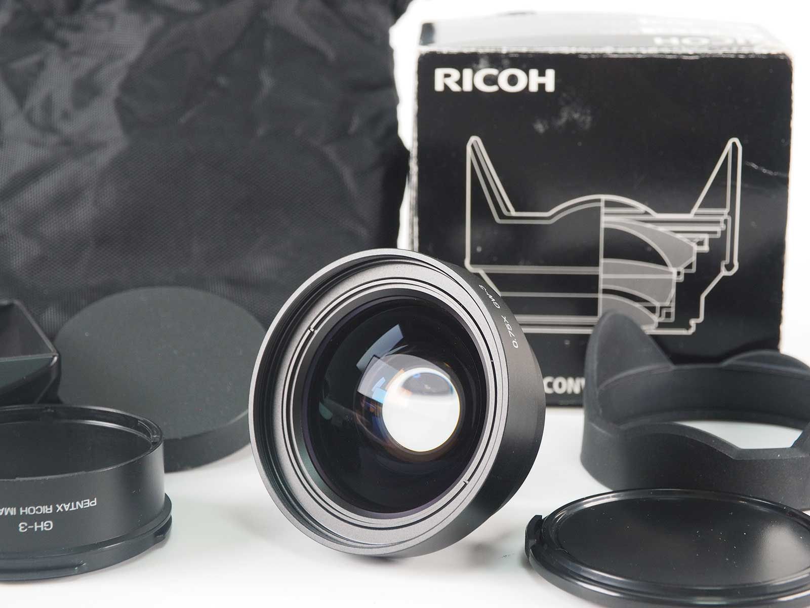 リコー Ricoh Wide 0.75X Conversion Lens GW-3 - GH-3 Adaptor for GR GR II digital camera 元箱 Z4612A