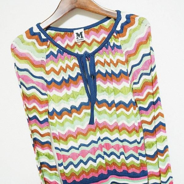 anc エムミッソーニ M MISSONI ワンピース 42 マルチ ニット