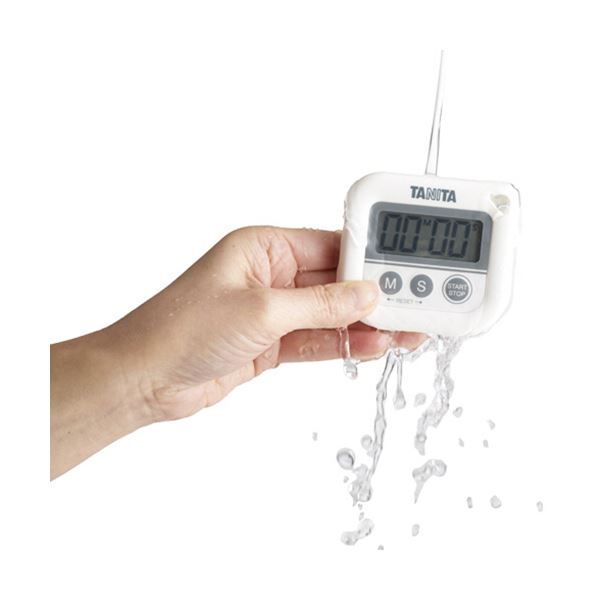  まとめ タニタ デジタルタイマー 丸洗いタイマー100分計 ホワイト TD-376 N-WH × キッチンタイマー 計量ツール タイマー
