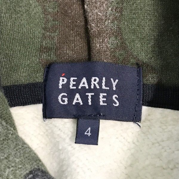 PEARLY GATES パーリーゲイツ 裏起毛 スウェット パーカー ワッペン