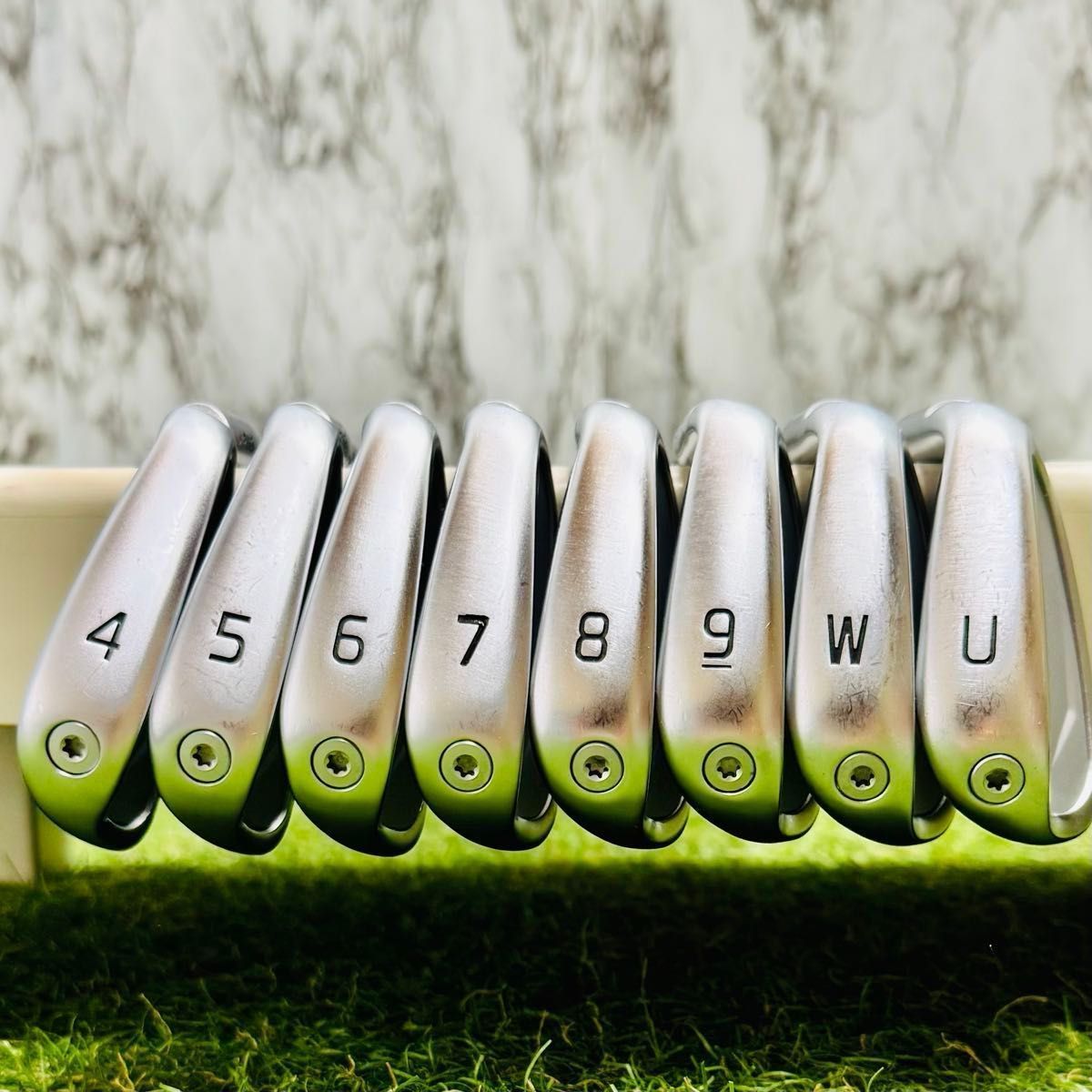 良品】豪華8本 ピン i230 オレンジドット メンズアイアンセット R