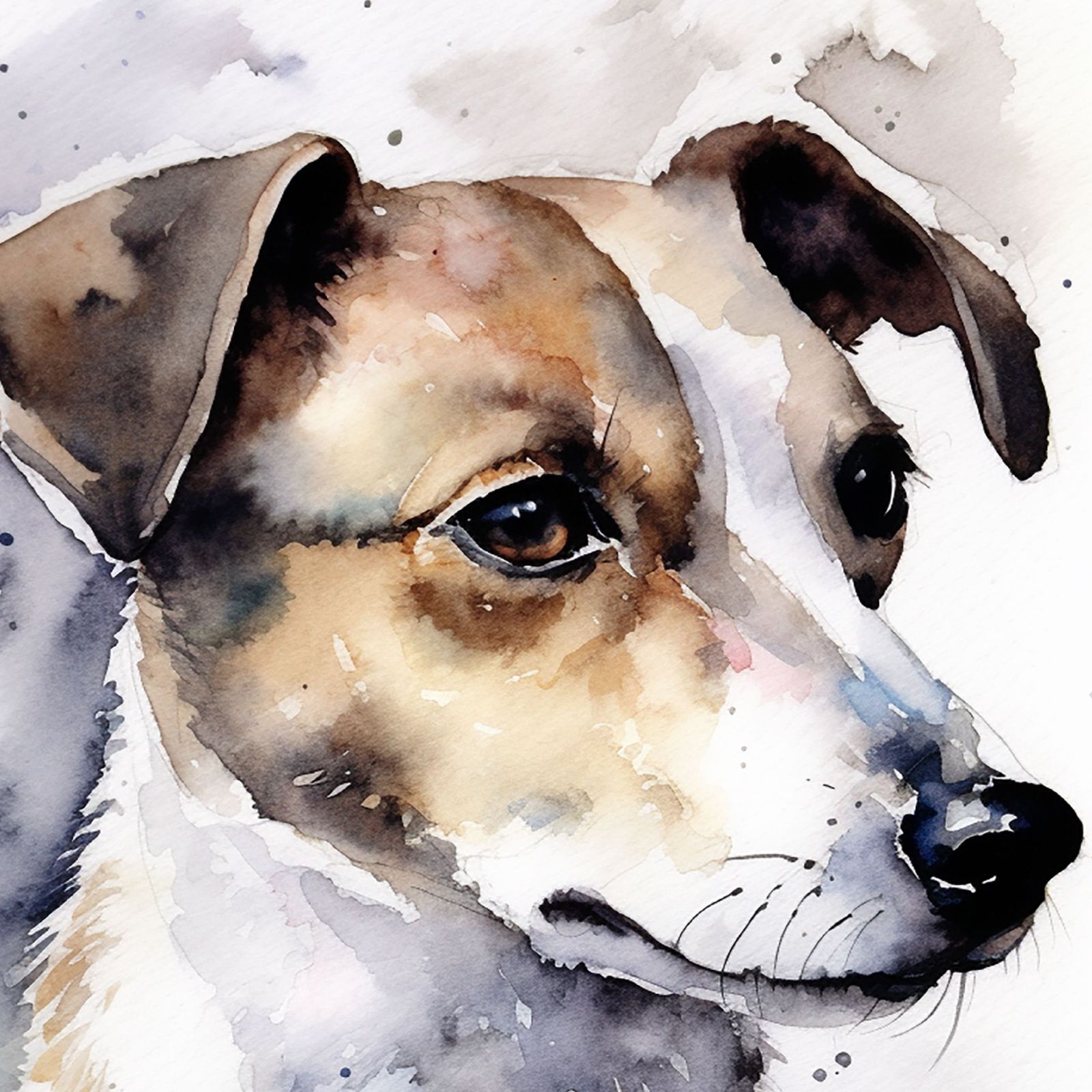 PET187~192】ジャックラッセルテリア犬 犬アート 水彩 いぬの絵 カッコイイ犬 Jack Russell Terrier - メルカリ