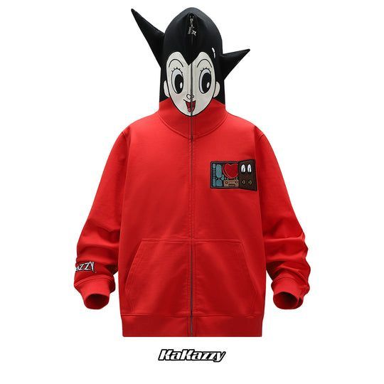 kakazzy Parker（sticker付き） Kakazzy】Full Zip Hoodie スパイダーマン (パーカー・フーディ