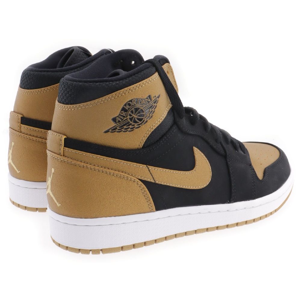 NIKE ナイキ RETRO HIGH CARMELO ANTHONY 332550-026 エアジョーダン 1 レトロ ハイ カーメロ アンソニー  ハイカットスニーカー ブラック/ゴールド US9/27cm ジョーダン 1 NIKE カーメロ NIKE AIR JORDAN 1 /エアジョーダン  1【カーメロアンソニー】, image size:1000x1000
