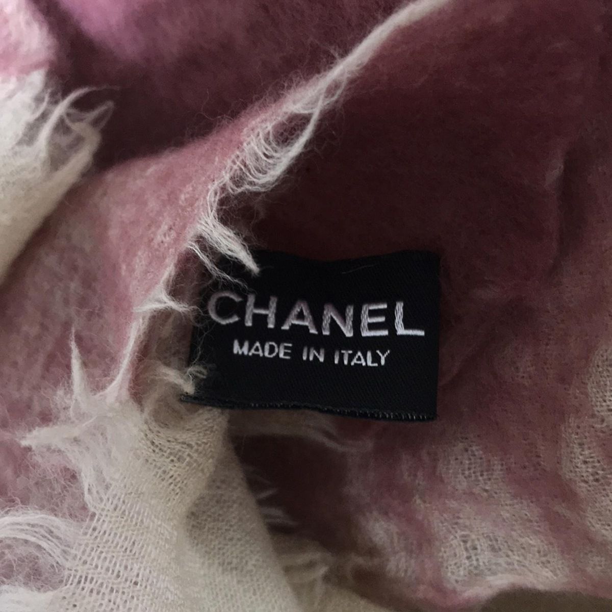 CHANEL(シャネル) ストール(ショール)美品 - ベージュ×ピンク ココ 