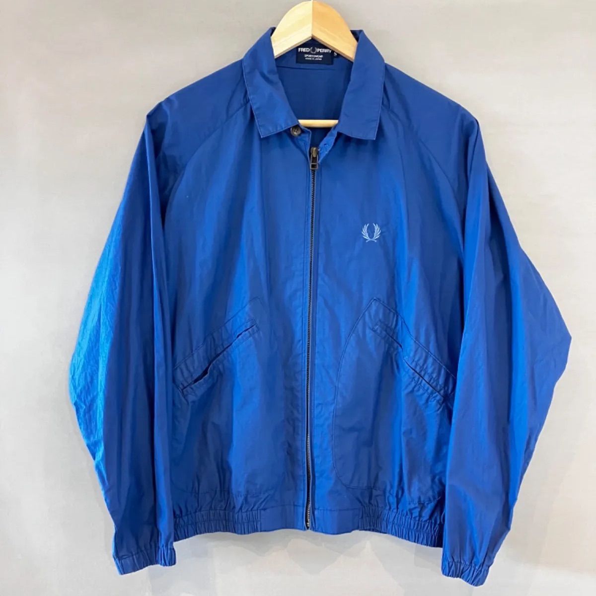 80's FRED PERRY フレッドペリー スウィングトップ ハリントンジャケット ドリズラー ブルー 青 メンズ Sサイズ - メルカリ