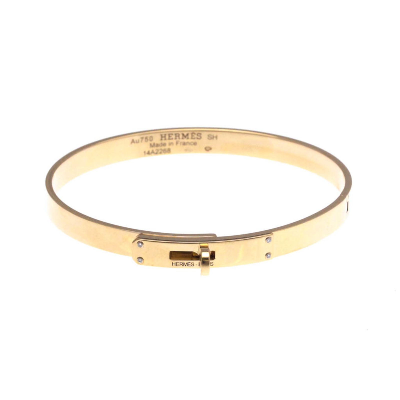 エルメス(Hermes) ケリー 4P ダイヤモンド バングル K18ピンクゴールド 