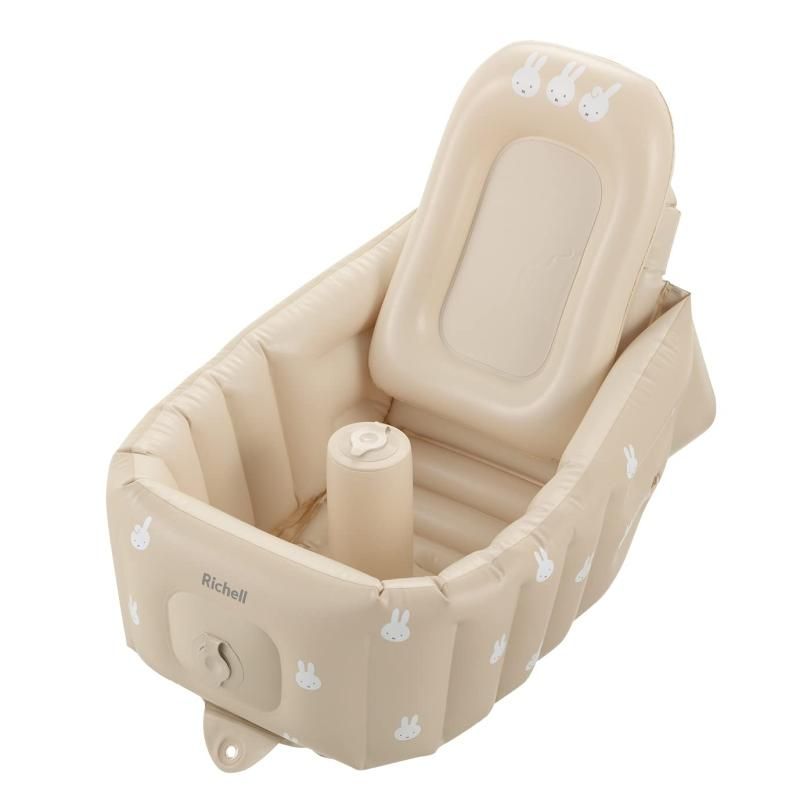 リッチェル ミッフィーふかふか ベビーバス ステップアップ 新生児~12カ月頃