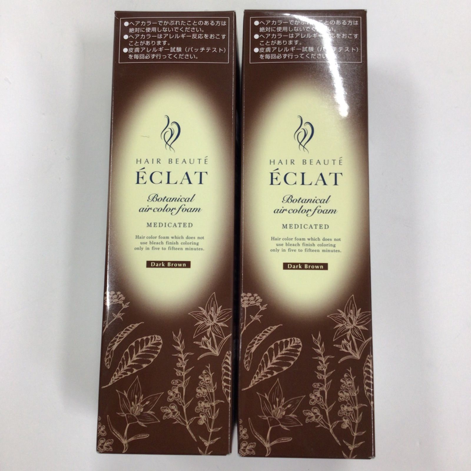 T1134 ヘアボーテ エクラ ボタニカル エア フォーム EX ダークブラウン 150g 2点セット