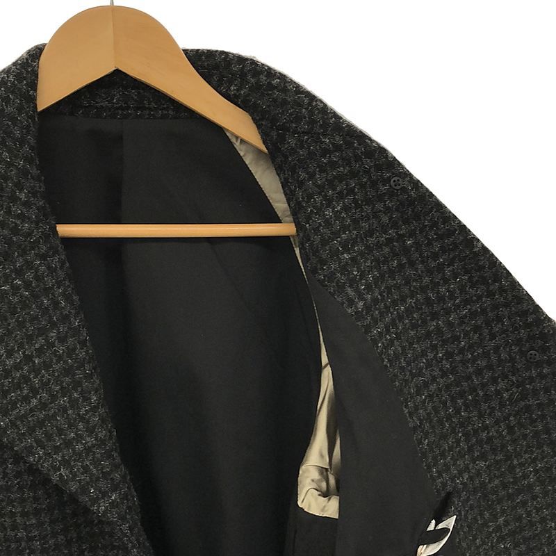 【極美品】マーガレットハウエル×ハリスツイード　ドッグトゥース柄チェスターコート MARGARET HOWELL / マーガレットハウエル | HARRIS TWEED ハリス
