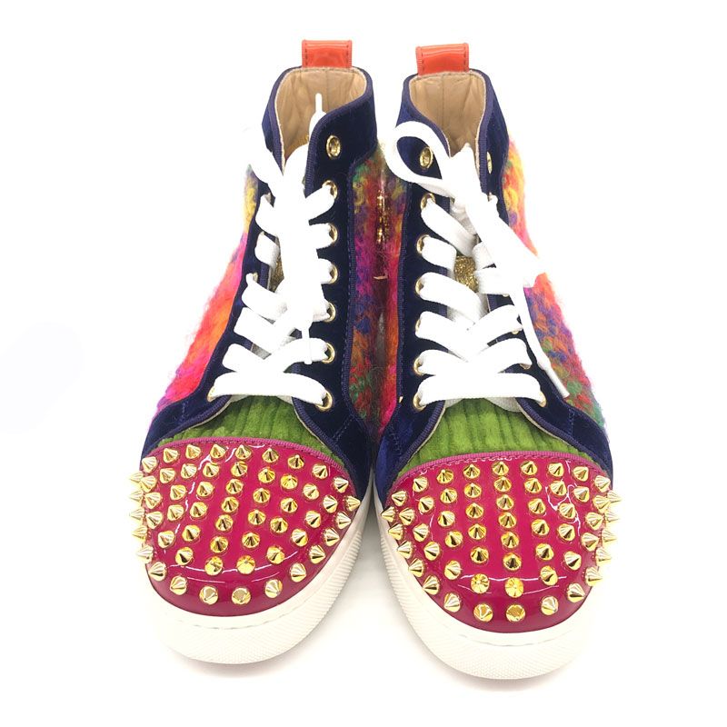 【Louboutin】 ルブタン ハイカット スパイク スニーカー スエード 楽天市場】Christian Louboutin クリスチャンルブタン ラメ
