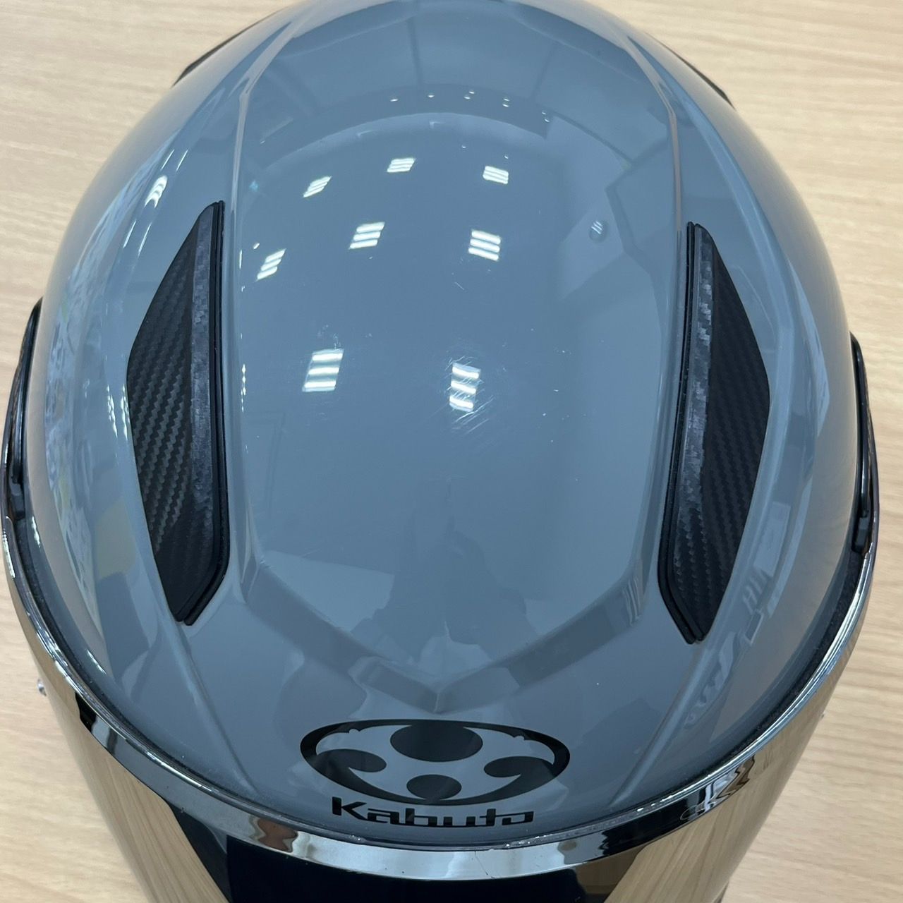 EL6 OGK KABUTO CM-2 バイク用 ヘルメット フルフェイス リュウキ RYUKI サイズM グレー MK11004