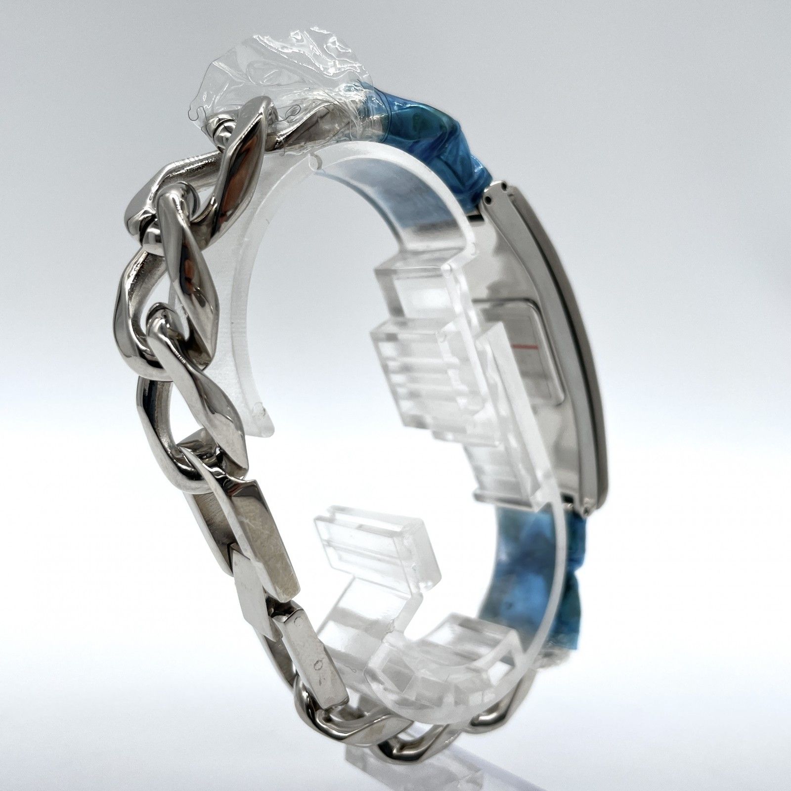 【希少】ジャンポール・ゴルチエ　ブレスウォッチ　腕時計　チェーン メンズ 希少 ジャンポールゴルチエ ブレスレットウォッチ チェーン 蓋付き