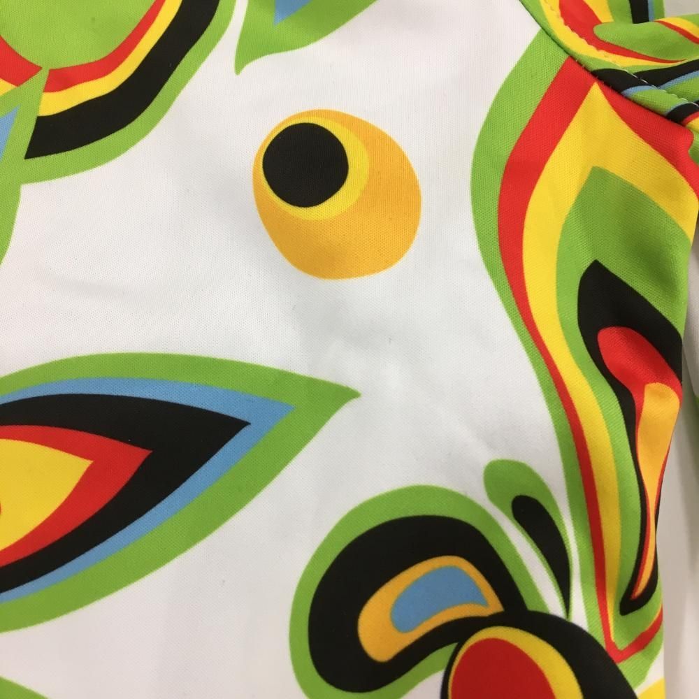 超 ラウドマウス ジャケットブルゾン 白×ライトグリーン シャガデリックホワイト 裏起毛 レディース LL ゴルフウェア LOUDMOUTH LLC-HASEGAWATOSO_COM