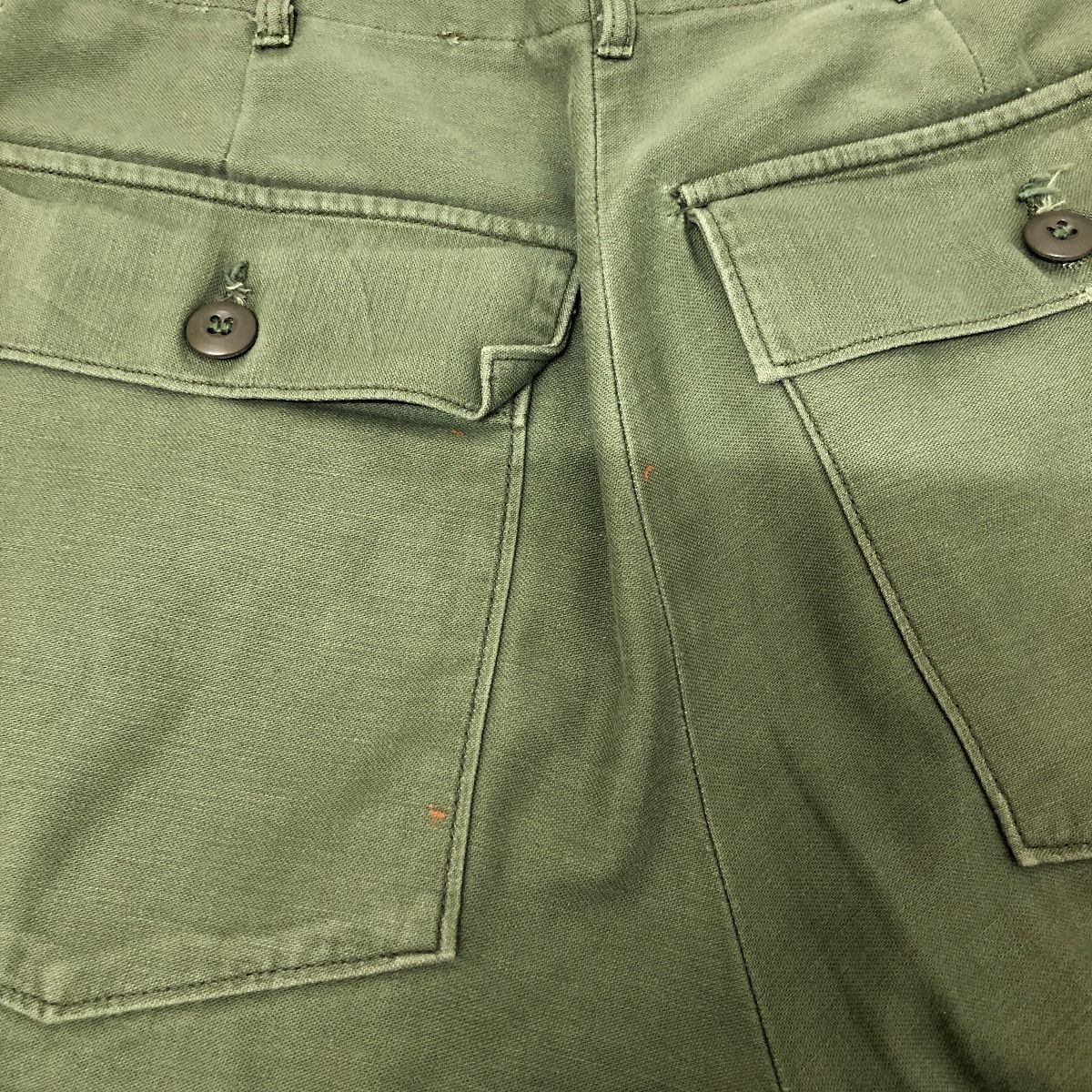 □□60s U.S.ARMY パンツ ベイカーパンツ SIZE W34×L31 69年製 古着 