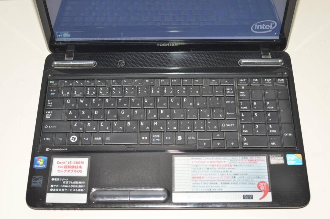 中古 東芝 dynabook T350/46BB Win11/Corei5 中古ノートパソコン 最新Windows11+office 大容量HDD750GB 東芝