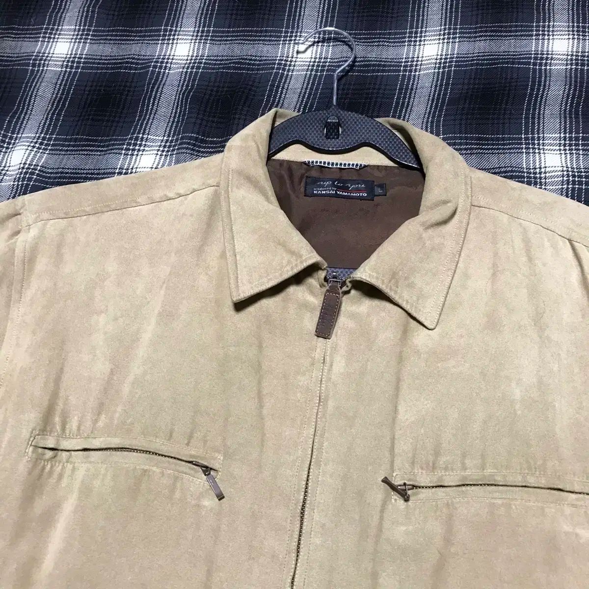 80 ー 90s Kansai yamamoto スエード ヘリンボーン ジャケット