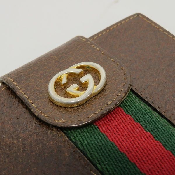 オールドグッチ GUCCI ヴィンテージ 二つ折り 財布 ウォレット