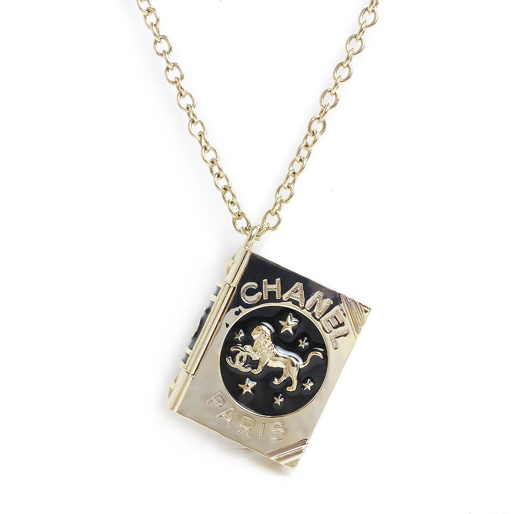 【シャネル】ロング ペンダント ネックレス ぷっくりチャーム☆ シャネル ココマーク No.5 ブックチャーム ロケット ロング