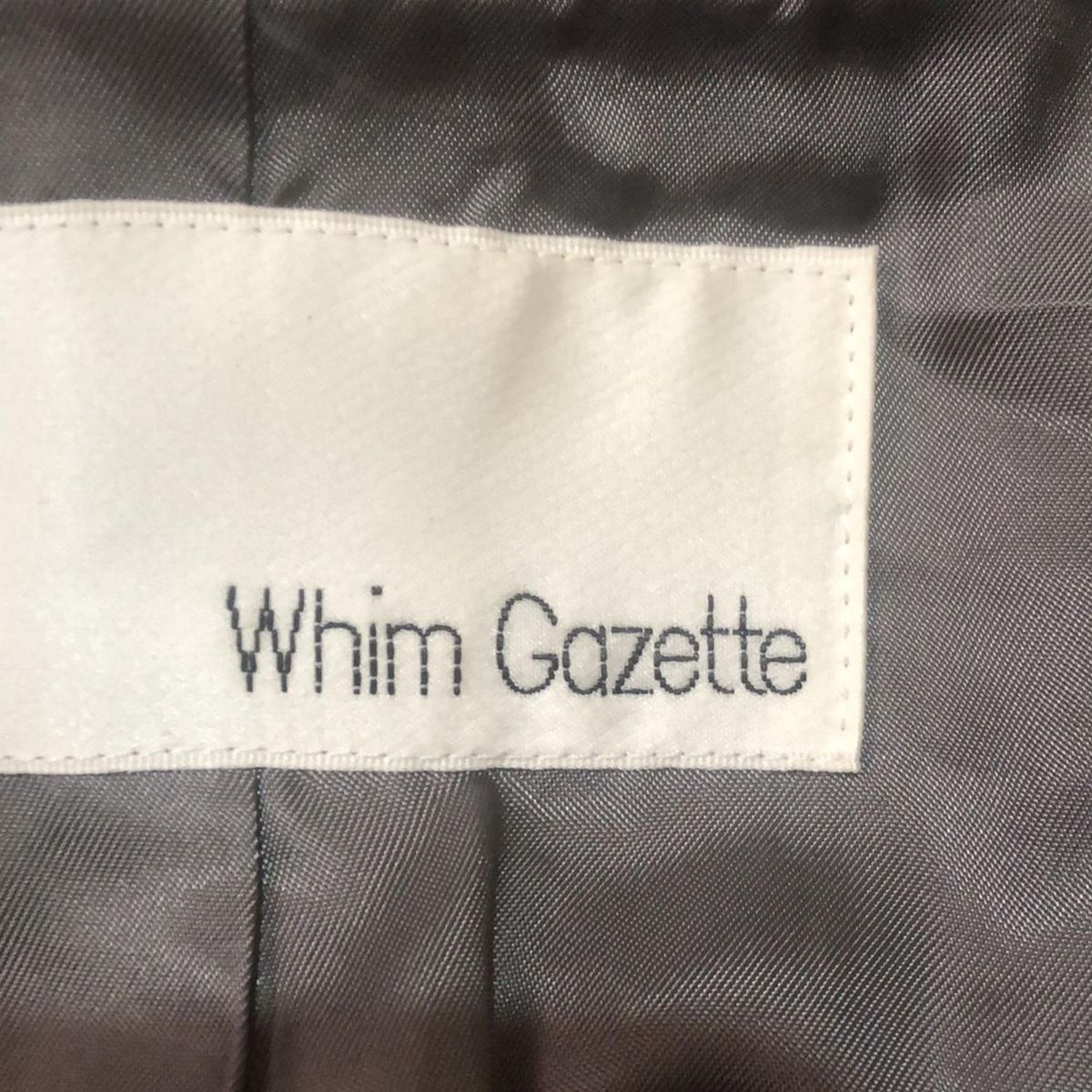 【アウトレット】 whim gazette ウィムガゼット コート サイズF レディース - グレー 長袖 冬 ご購入へようこそ！！