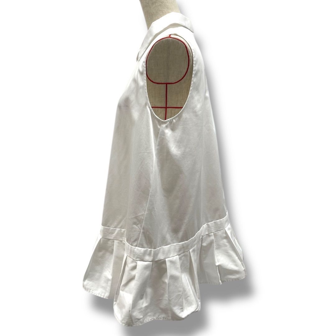 YOKO CHAN ヨーコチャン ポイントカラーヘムギャザーブラウス