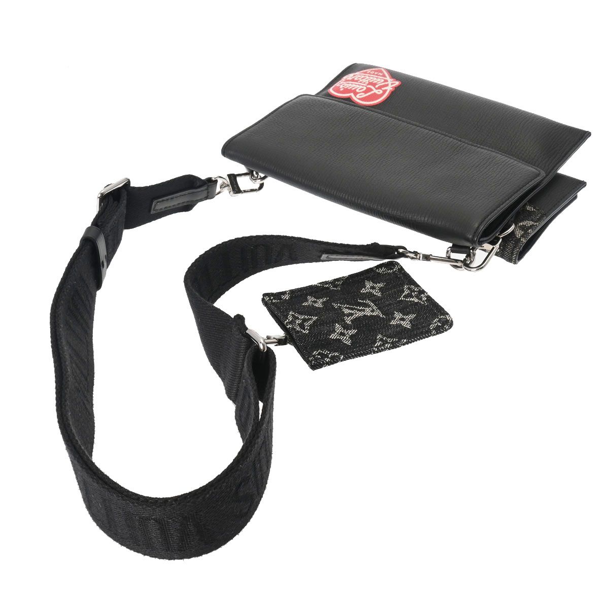 ルイヴィトン モノグラム トリオポーチ LV×NIGOコラボ 黒 M81013 ルイ・ヴィトン「トリオ・ポーチ」M81013「LOUIS VUITTON X NIGO