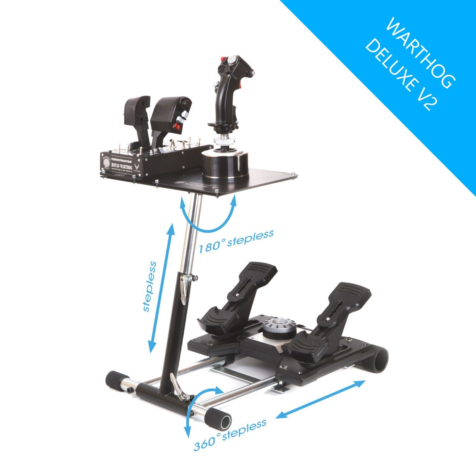 WSP Flight Sim Stand HOTAS WARTHOG and Saitek X-55 X52 Pro | 11kg | 2 yrs warranty
