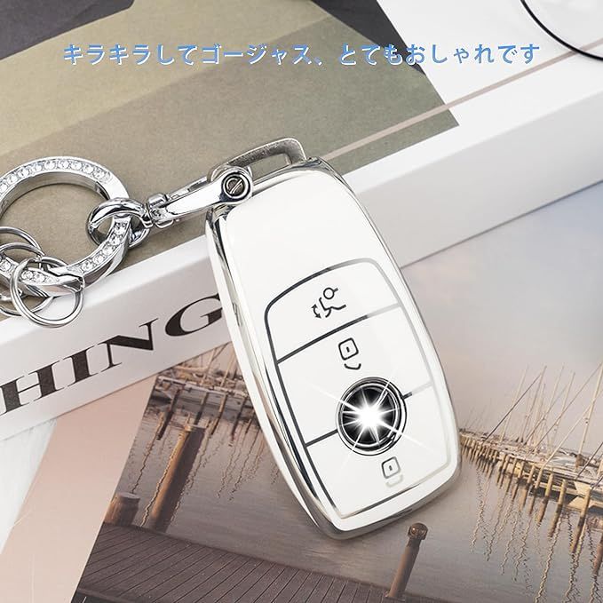 Mercedes Benz ベンツ 専用 キーケース キラキラ キーホルダー E