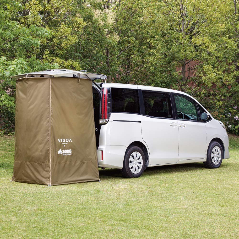 送料無料。 キャメル 130×130×180cm カージョイントタープ VISOA×LOGOS 車内用品 U-V1 Yac 槌屋ヤック Tsuchiya 最終値下げ！